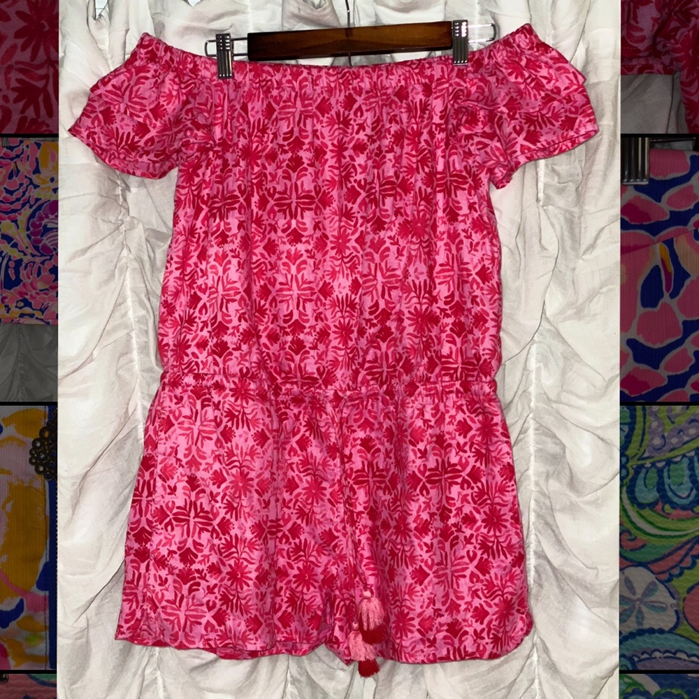 Vineyard Vines romper in pink wave